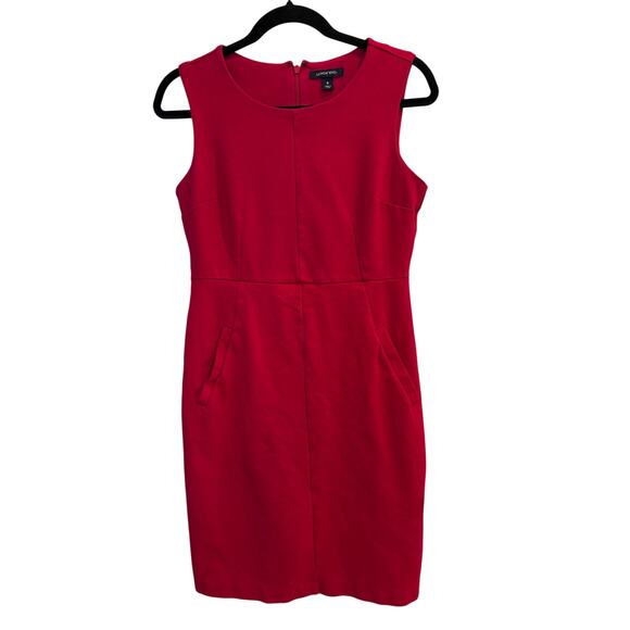 Lands' End Dresses & Skirts - Lands' End Women's Sleeveless Ponte Sheath Dress Raspberry Pink Pockets Size 8